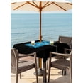 thumbnail image 4 of Square Outdoor Tablecloth with Umbrella Hole Blue Game Handle Outside Table Cloth Waterproof Patio Table Cover Video Gamer Console Earphones Black Zipper Tablecloths for Picnic Camping 60x60 Inch, 4 of 8