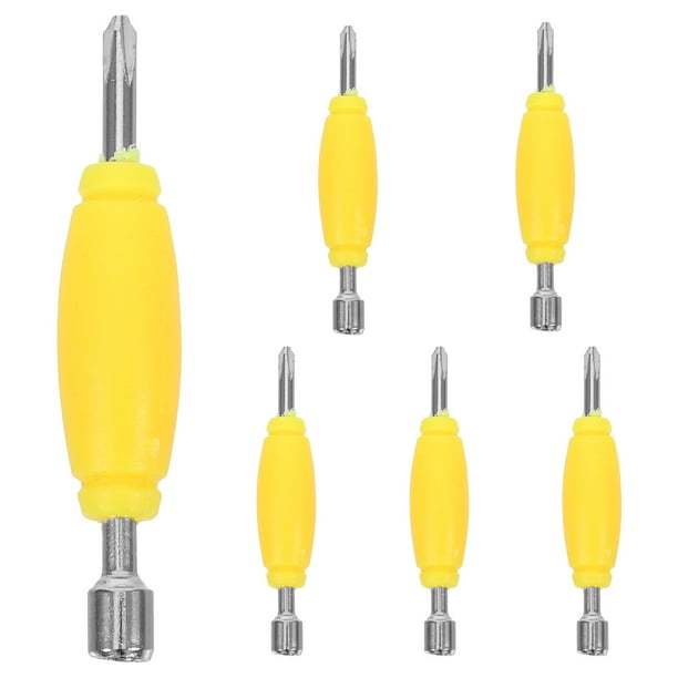 6pcs herramienta de diapasón mini destornillador reparación de diapasón destornillador de doble extremo destornillador