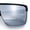 Black Frame - Silver Mirror Lens, variant on Shield Sunglasses for Men UV400 Mirrored Lens Oversized One-Piece Frame Futuristic Wraparound Style Black Frame - Silver Lens