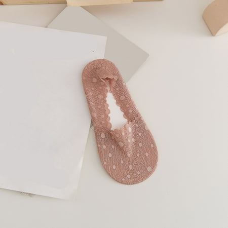 

Cathalem Boys Slipper Socks Leather Bottom Womens Liner Socks Low Cut Non Slip Ankle Socks Hidden Mens Slipper Socks 13-15 Pink 12-40 Year