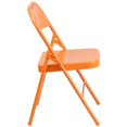thumbnail image 2 of Bowery Hill Metal Folding Chair Orange, 2 of 4