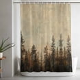 thumbnail image 4 of Vintage Forest Pine Tree Plant Shower Curtain for Bathroom, Retro Natural Wild Scenery Waterproof Shower Curtains Washable Quick Dry with Hooks Bathtub Curtains 36x72IN, 4 of 9