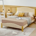 thumbnail image 5 of Costway Full Size Upholstered Bed Frame Mattress Foundation Platform Quilted Headboard, 5 of 10