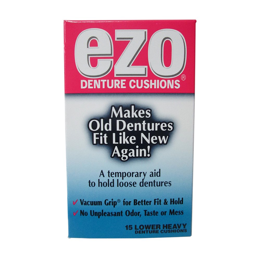 Ezo Denture Cushions Lower Heavy 15 Ea, 3 Pack