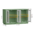 thumbnail image 6 of Homfa 55.1"W Modern Sideboard Buffet with Fluted Glass Doors, Accent Cabinet Console Table TV Stand, Green & White, 6 of 7