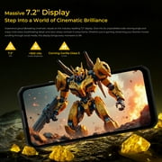 OUKITEL WP60 5G Rugged Smartphone Unlocked, 48GB RAM (16GB+32GB Virtual) 512GB ROM, 7.2 120Hz Large Screen Cell Phone, 10000mAh Battery, 108MP Camera, Android 15 Waterproof Phone, T-Mobile