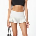 thumbnail image 3 of Women High Waist Pleated Midi Skirt, Slim Flared Casual Skirt,S, 3 of 6