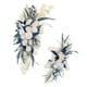 thumbnail image 2 of Arco de boda rústico de 2 uds., guirnalda de flores, hojas azules, botín Floral Artificial para , fondo de boda, decoración del hogar, 2 of 9