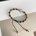 thumbnail image 4 of Cross Bracelet for Men,Stainless Steel Tiger Eye Stone with Silver Cross Religious Bracelet Christian Jewelry 21 cm 8.26 inches, 4 of 5