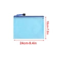 thumbnail image 3 of Guardurnaity Carpeta de archivos de 10 piezas Bolsa de documentos conveniente Contenedor de sujeción duradero Organizador de archivos con cremallera para Accesorios de disfraces Azul 18 cm * 24 cm Guardurnaity AP009156-03B, 3 of 6