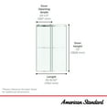 thumbnail image 7 of American Standard Am0085.5400 Aspirations 72" High X 45-1/4" Wide Bypass Frameless Shower, 7 of 7