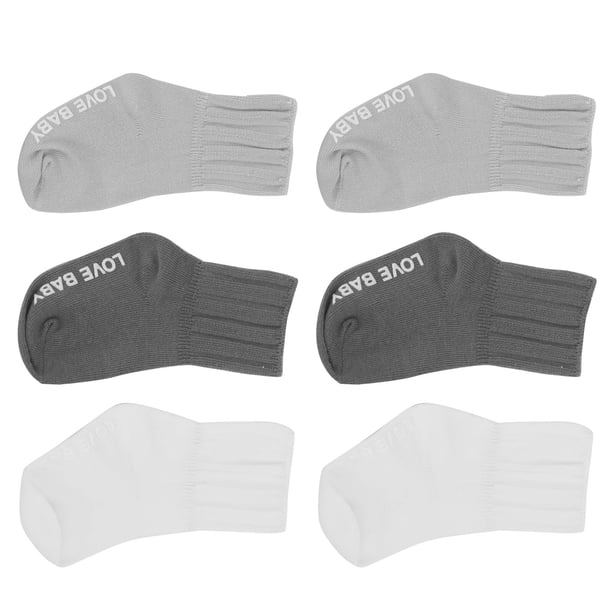 Calcetines antideslizantes BuyWeek para niños pequeños calcetines unisex de algodón antideslizantes para niños 3 pares