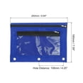 thumbnail image 2 of Unique Bargains Pencil Pouch for 3 Rings Binder, 4 Pack Oxford Cloth Mesh Zipper Binder Pouch Pencil Case Dark Blue, 2 of 7