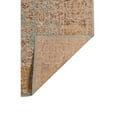 thumbnail image 4 of 2' x 3' Blue and Orange Oriental Power Loom Distressed Area Rug, 4 of 5