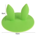 thumbnail image 6 of Joernso Cup Cover Bright Color Bunny Ears Shape Cute Cold Beverage Cup Lid for Drink, 6 of 8