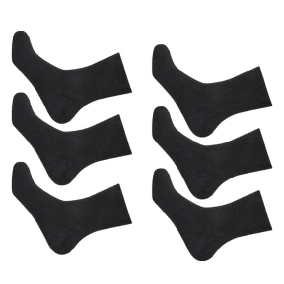 Yokua 3 Pair Mens Women Cotton Wide Top Thin No Binding Loose Socks