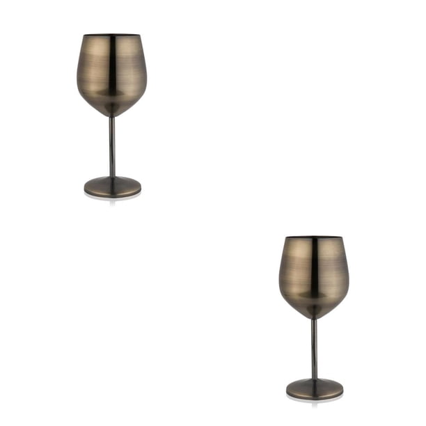 Wosthever Copa de vino tinto pulido de un solo nivel de acero inoxidable fiesta Barware inastillable taza utensilios para beber para Bar restaurante Type1 NO1 Wosthever CBP123939