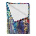 thumbnail image 2 of Flower Soft Flannel Fleece Throw Blanket, Abstract Herbs Alternative Medicine Blossoms Ivy Back Florets Shrubs Design, Cozy Plush for Indoor and Outdoor Use, 60" x 80", Multicolor, by Ambesonne, 2 of 5