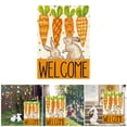 thumbnail image 1 of Easter Spring Garden Welcome Flag Home Yard Decoration Cute Rabbit Design Outdoor Party Banner, 1 of 7