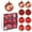 Red, variant on Vintage Christmas Ornaments Shatterproof for Tree,Xmas Ball Ornaments Hanging Decor,Holiday Party Decorations,Winter New Year Festive Decor Set for Christmas Balls and Home Celebration