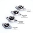 thumbnail image 3 of 1PC KP08 KFL08 KP000 KFL000 KP001 KFL001 Kp002 Soporte montado en bloque de almohada con cojinete de bolas de aleación de zinc de 8 mm a 35 mm de diámetro, 3 of 4