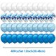 thumbnail image 2 of 40 unids/set 12 pulgadas mezcla azul rosa oro confeti globo de látex para cumpleaños Baby Shower boda globos decoraciones de fiesta, 2 of 4
