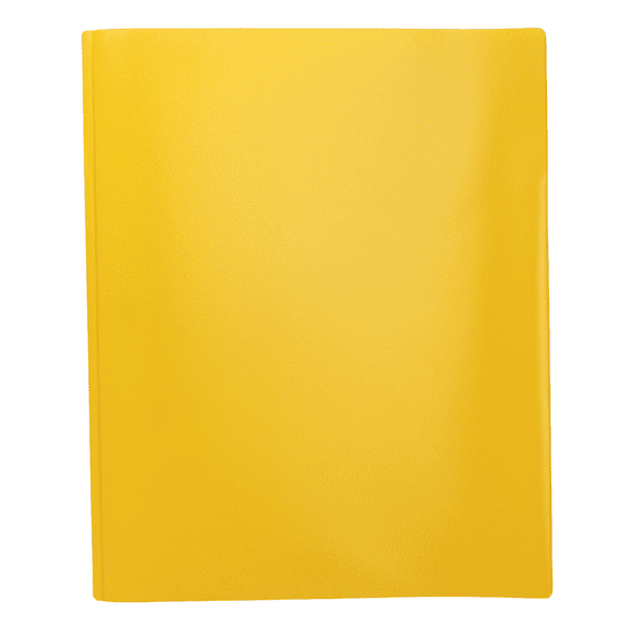 Acco Color Talk Pocket & Prong Plastic Folder: 9 in. x 11 in. (Yellow) 1 folder