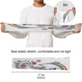thumbnail image 6 of ALAZA Skull Floral Rainbow UV Sun Protection Arm Sleeves UPF 50+ Compression Cooling Sleeve 1 Pair, 6 of 7