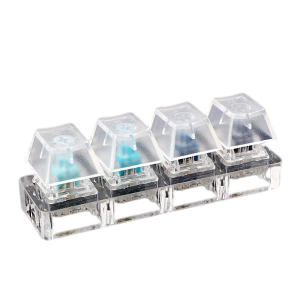 Interruptores acrílicos, muestreador de herramientas de prueba de ejes de interruptores, con teclas , para s mecánicos, decoración celo azul 4 llaves Yotijar Probador de interruptores