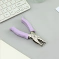 thumbnail image 6 of Luckky Single Hole Punch, Handheld Hole Paper Punch Puncher for Craft Paper Tags Clothing Ticket DIY Scrapbook Tool, with Purple Soft Handheld Grip (Small Circle 0.24 inch), 6 of 7