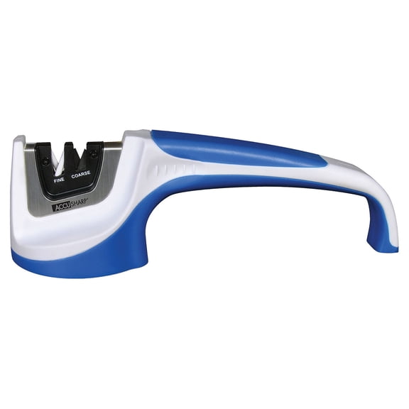 AccuSharp Pull-Through Knife Sharpener, White/Blue
