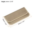 thumbnail image 2 of Unique Bargains Faraday Bag, RFID Signal Blocking Pouch Clamshell Wallet 7.87 Inch Anti-Radiation Anti-Tracking Anti-Spying Brown, 2 of 5