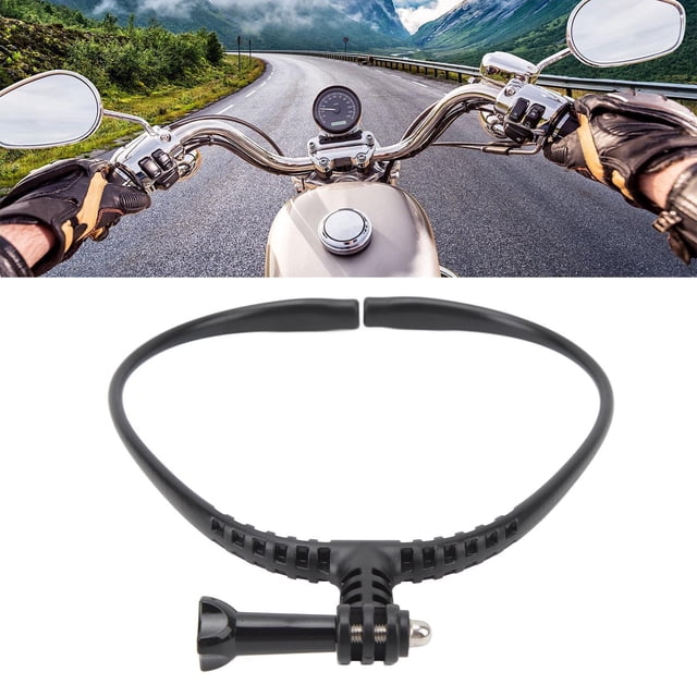 Soporte Para Cuello Para Cámara De Acción, Diseño Curvo, Amplia Compatibilidad, Soporte Para Selfies Con Cuello Manos Libres, Interfaz Universal Extensible Para Ciclismo