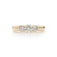 thumbnail image 2 of 14k Gold Lab-Grown Diamond 3 Stone Wedding Engagement Ring (1.0Ctw, H-I Color, VS2-SI1 Clarity), 2 of 7