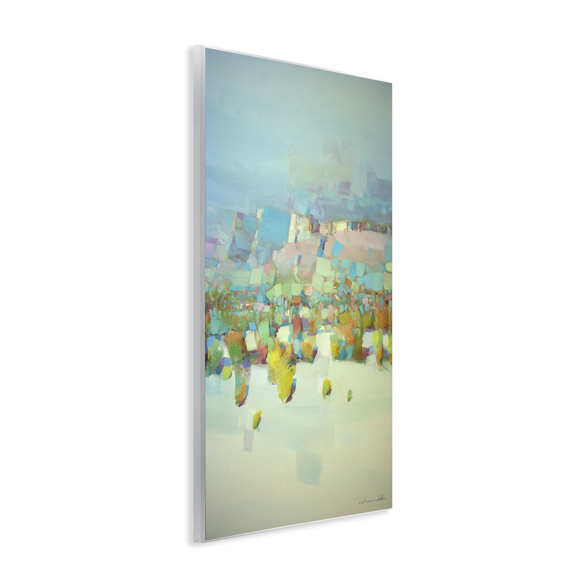 Stupell Industries Contemporary Beach Landscape Abstract Painting Unframed Art Print Wall Art, 10 x 15