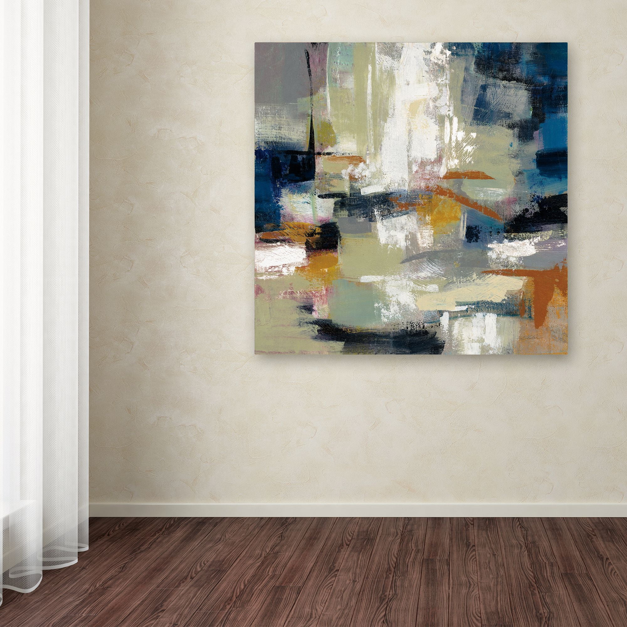 Trademark Fine Art 'Full Moon II with White' Canvas Art by Silvia Vassileva