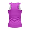 thumbnail image 4 of Aihuaihua Womens Ruffle Workout Tank Top Summer Casual Sleeveless Racerback Crewneck Loose Running Gym Yogo Athletic Tee Fitness Shirts, 4 of 6