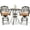 Dark Bronze / Tan, variant on W WARMHOL 3 Pieces Patio Swivel Bar Set, Patio High Top Bar Table and Chairs Set, All-Weather Cast Aluminum High Swivel Bar Stools Chair Set of 2 and 31" Table, Patio Bistro Set for Garden, Balcony