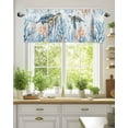 thumbnail image 5 of Blue Coastal Ocean Kitchen Valances for Windows Sea Turtle Coral Valance Curtains&nbsp; for Kitchen /Living Room/Bedroom/ Bathroom Decor, 54"x18 " ,Rod Pocket 1 Panel,, 5 of 7