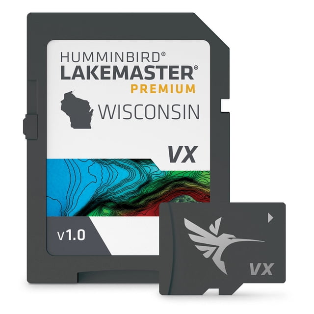 Humminbird Cartographie Marine 602010-1 LakeMaster Premium; Couverture Détaillée du Wisconsin; sur Carte SD; Version Édition Great Lakes 1