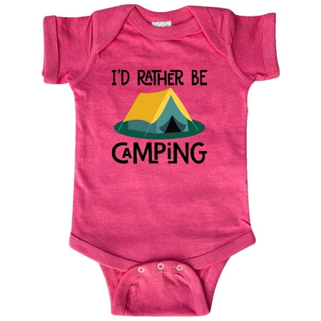 

Inktastic Rather Be Camping Gift Baby Boy or Baby Girl Bodysuit