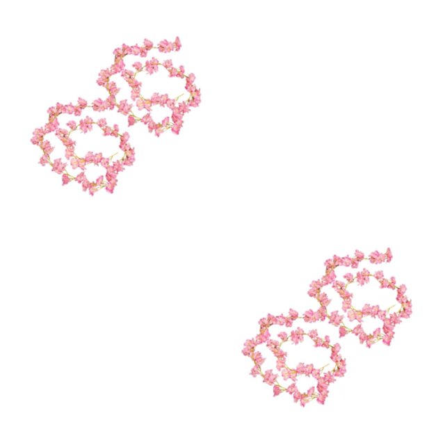 Cateissary 2 piezas de flores de cerezo artificiales para colgar en la vid, pinza para el pelo, decoración de ramillete, guirnalda, decoración Rosa claro 2piezas