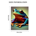 thumbnail image 2 of BCIIG  Bathroom Animal Wall Art Funny Frog Painting See Hear Speak No Evil Animal Picture Prints for Bathroom, 2 of 5