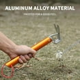 SHEYAGN Camping Hammer with Hook, 12Inch Lightweight Aluminium Tent