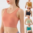 thumbnail image 4 of felwors High Neck Sports Bra for Women Longline Medium Impact Workout Crop Tank Tops Wirefree Padded Yoga Bra Gym (Black, XXL), 4 of 8