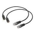 thumbnail image 1 of 2pc 3.5mm Stereo Audio Headset To Cisco Jack Female To Male Rj9 Plug Adapter Converter Cable Cord, 1 of 4