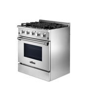 Thor Kitchen 30 Inch Professional 4 Burner Gas Range Oven, Stainless Steel