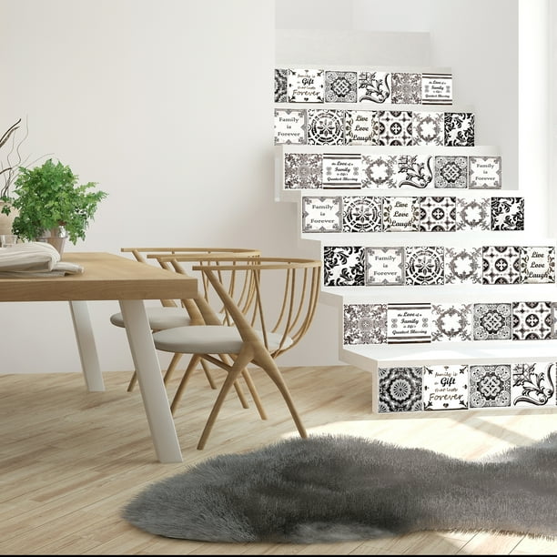 Walplus Peel And Stick Tile Sticker English Quote Retro Brown Wall Sticker Decal Wall Decoration Diy