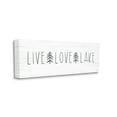 thumbnail image 3 of Stupell Industries Live Love Lake Phrase Nature Painting Gallery Wrapped Canvas Print Wall Art, 30 x 13, 3 of 7