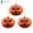 yellow, variant on 3PCS Halloween Tree Pumpkin Ball Ornaments,3.15 Inch Mini Hanging Decorations Pumpkin Ball with Rope Plastic Night Halloween Decor for Small Tree,Holiday,Party
